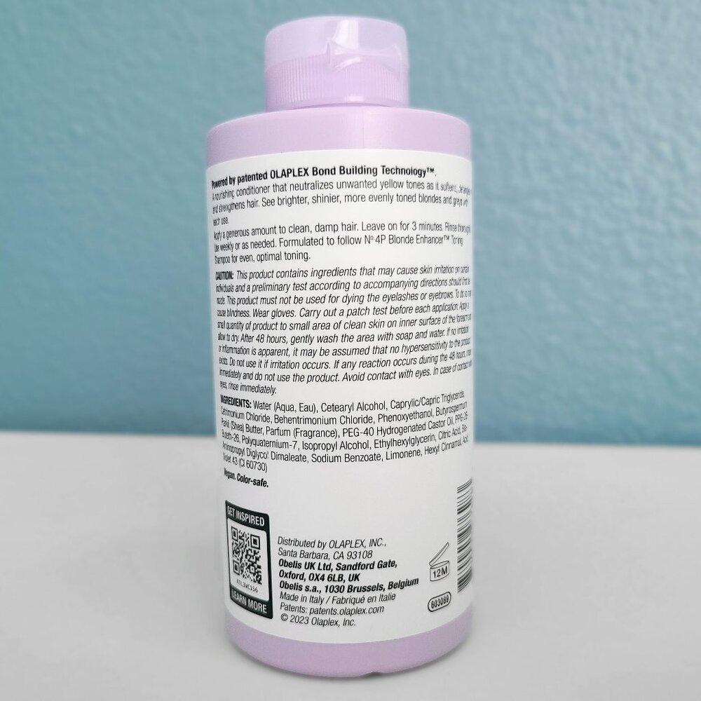 OLAPLEX ~ No.5P ~ Blonde Enhancing Toning Conditioner ~ NWT  8.5 fl.oz. - Picture 4 of 10